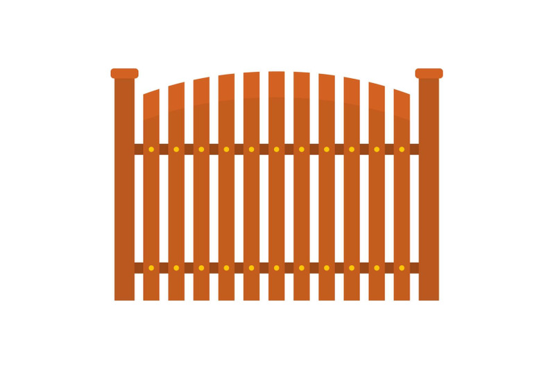 wooden-fence-icon-flat-style