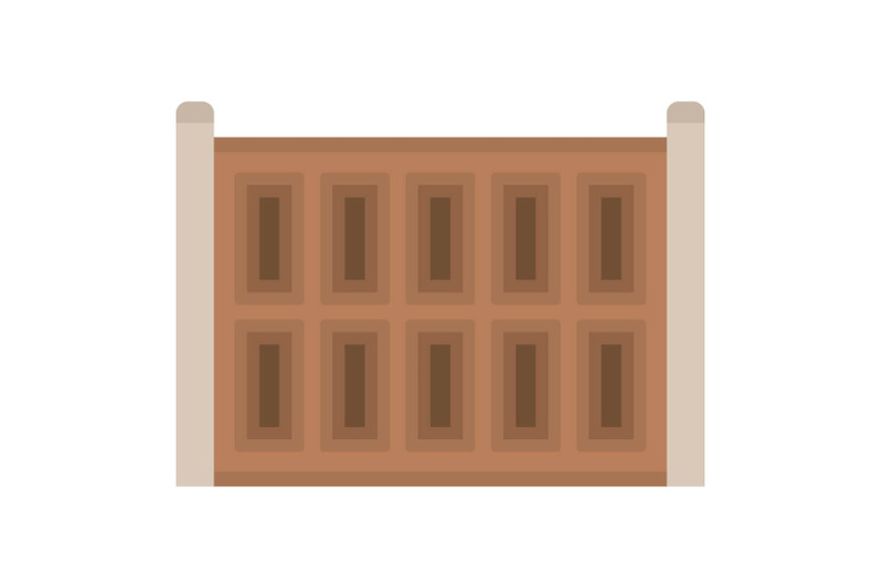 concrete-fence-icon-flat-style