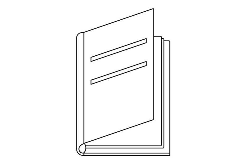 textbook-icon-outline-style