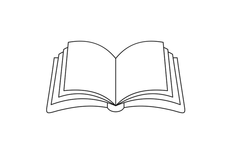 publication-in-book-icon-outline-style