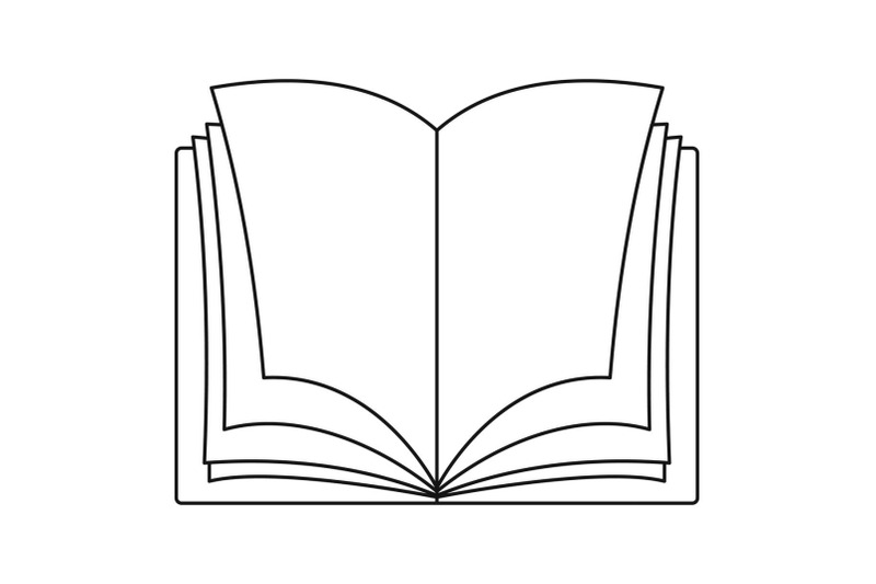 schoolbook-icon-outline-style
