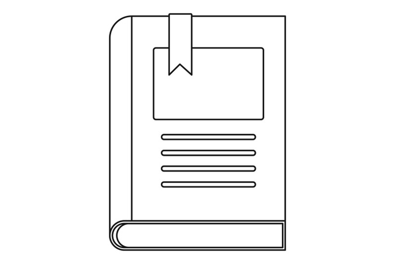 story-book-icon-outline-style