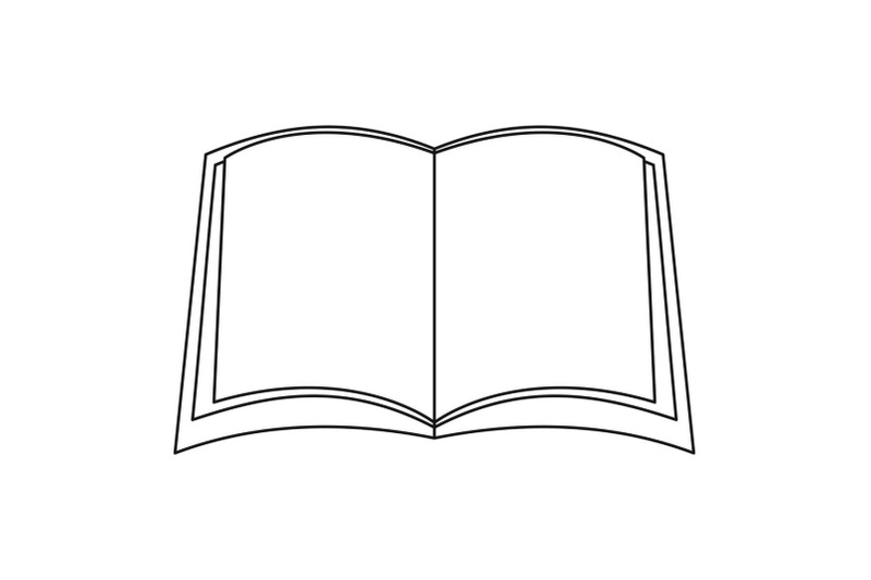 narative-book-icon-outline-style