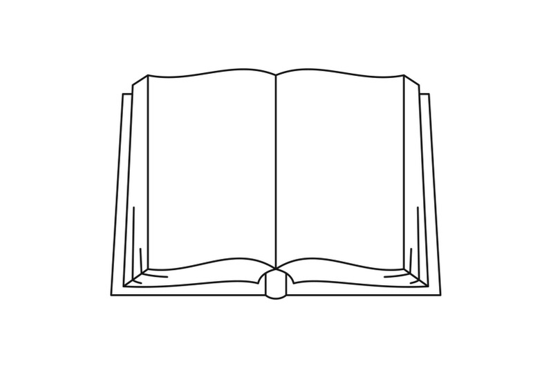 opened-book-icon-outline-style