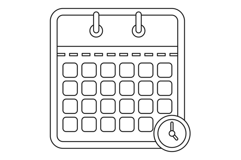 deadline-calendar-icon-outline-style