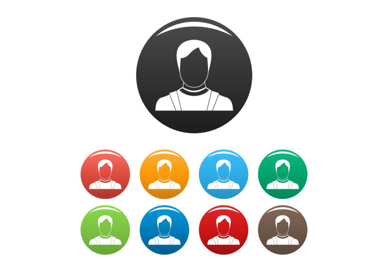 man-avatar-icons-set-collection-circle