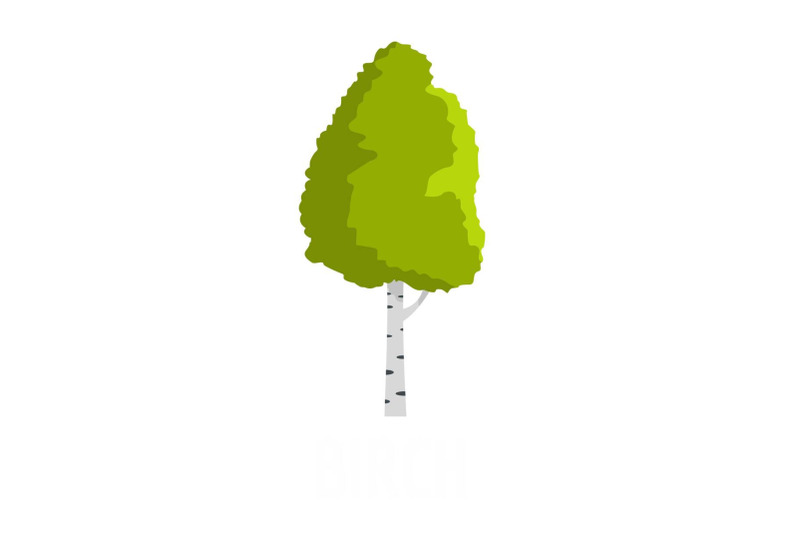 birch-tree-icon-flat-style