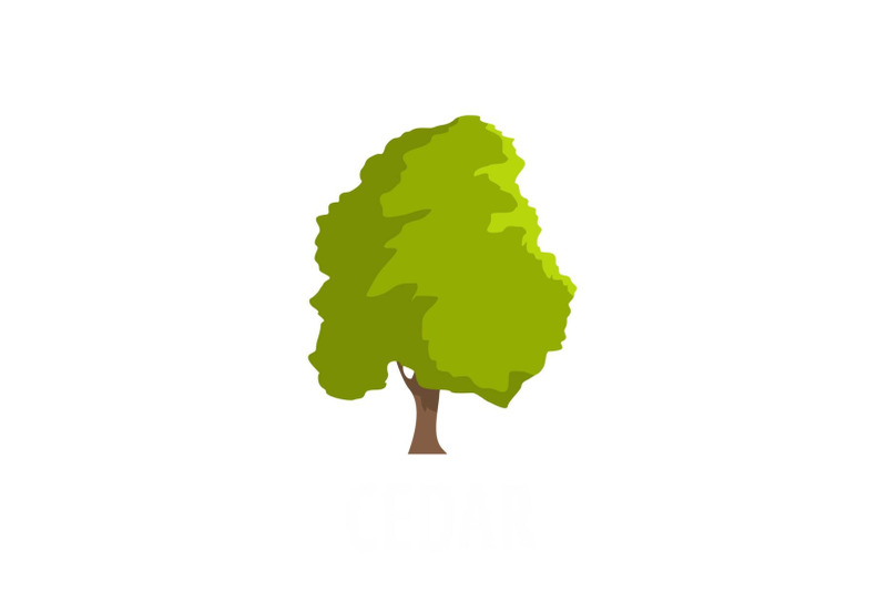 cedar-tree-icon-flat-style