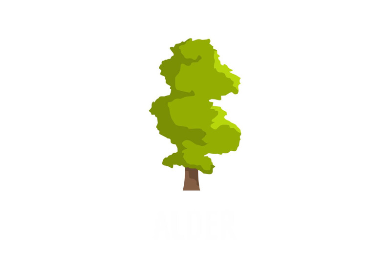 alder-tree-icon-flat-style