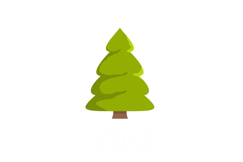 spruce-tree-icon-flat-style