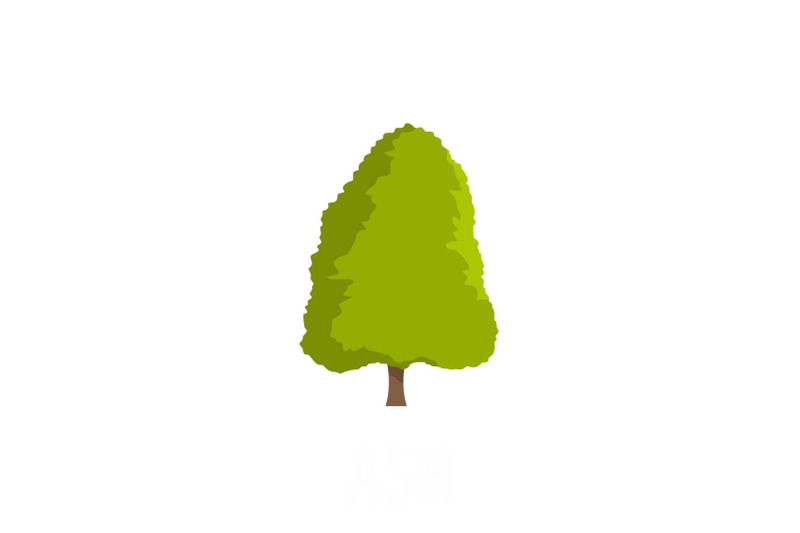 ash-tree-icon-flat-style