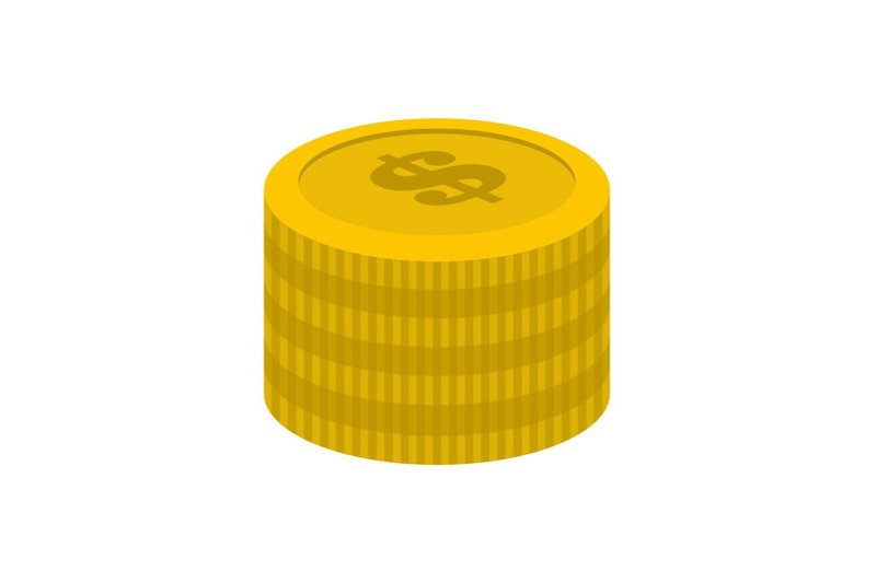 investment-coin-icon-flat-style