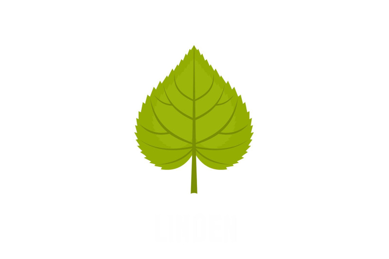 linden-leaf-icon-flat-style