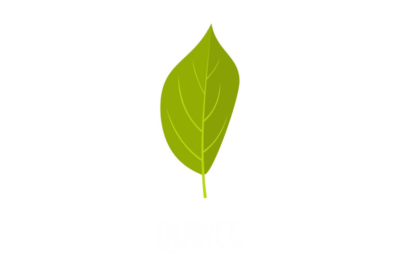 quince-leaf-icon-flat-style