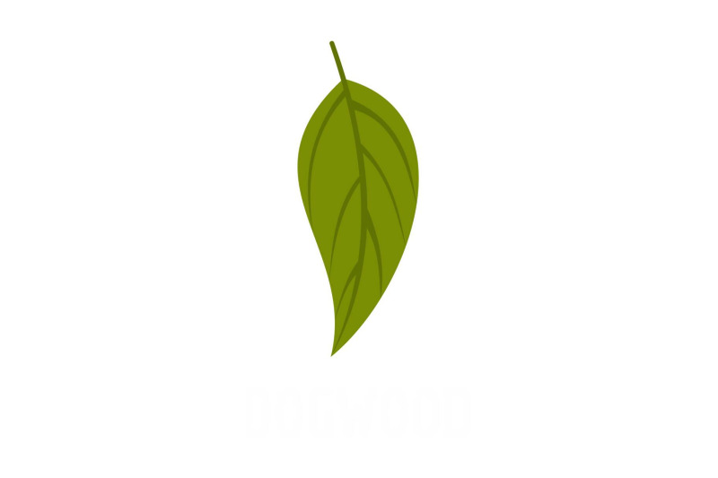 dogwood-leaf-icon-flat-style