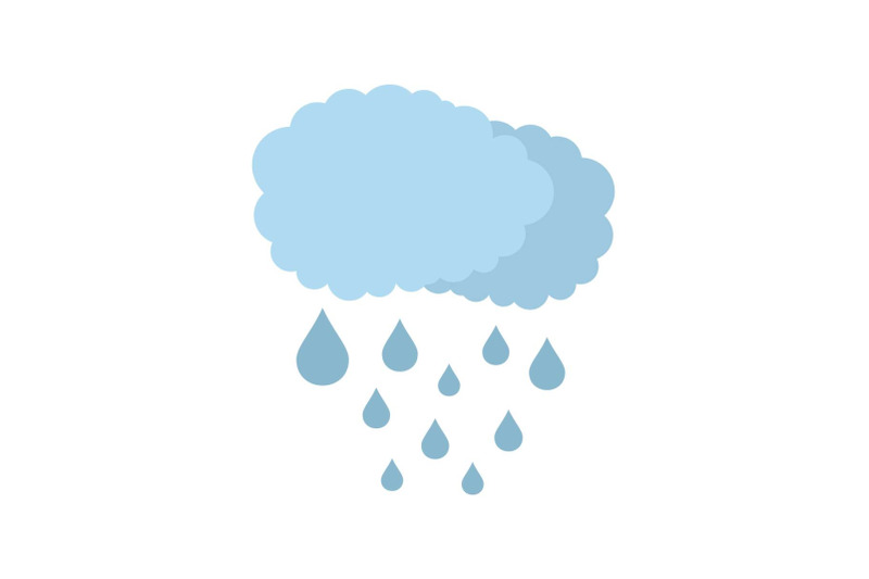 cloud-rain-icon-flat-style