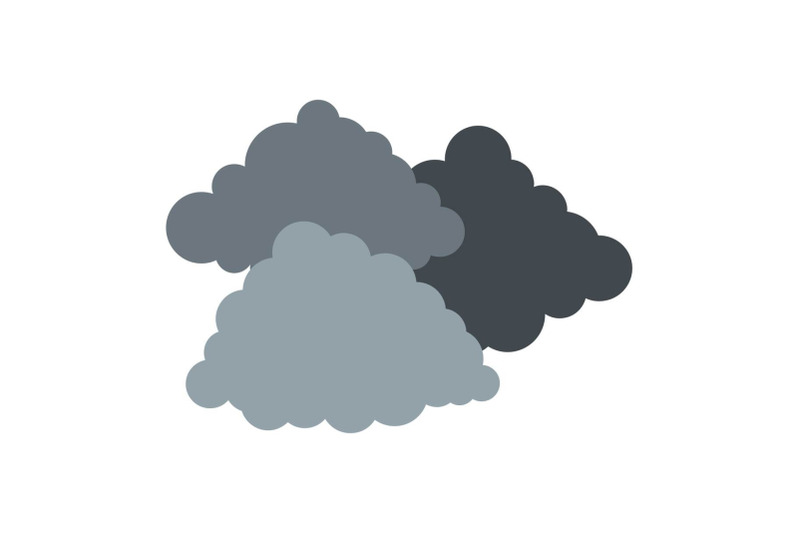 dark-cloudy-icon-flat-style