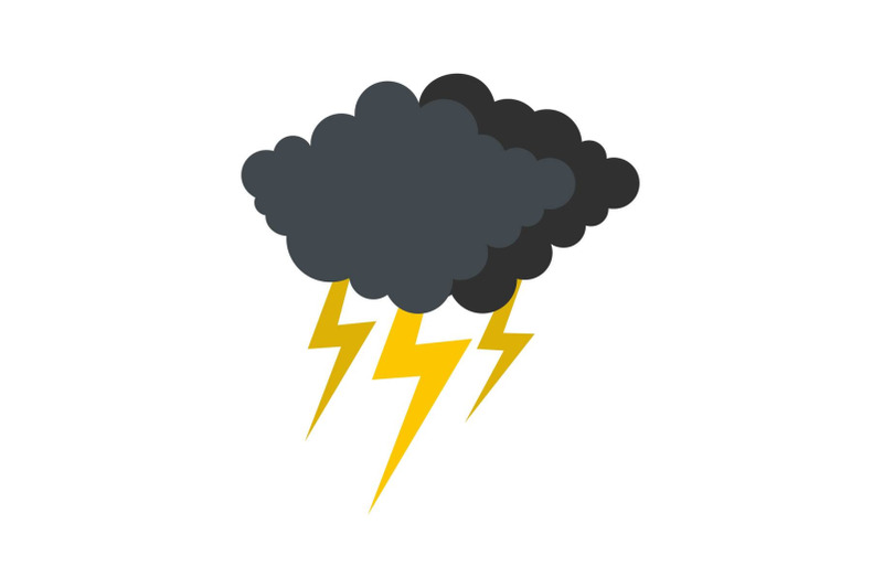 cloud-thunder-flash-icon-flat-style