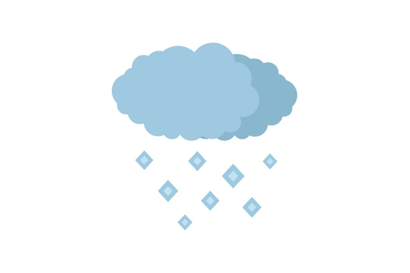 snow-cloud-icon-flat-style