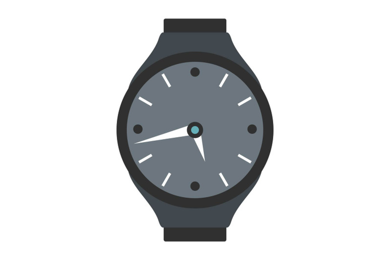 wristwatch-round-icon-flat-style