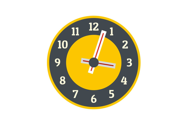 clock-concept-icon-flat-style