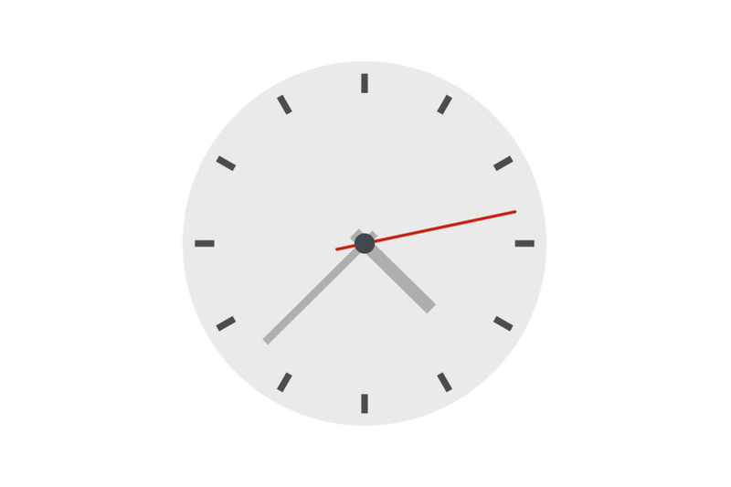 clock-modern-icon-flat-style