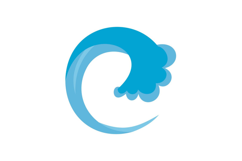 wave-water-drop-icon-flat-style