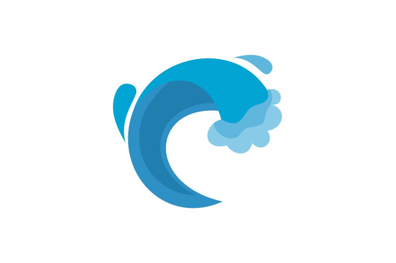 wave-sea-icon-flat-style