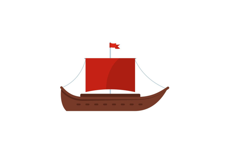 ship-ancient-icon-flat-style