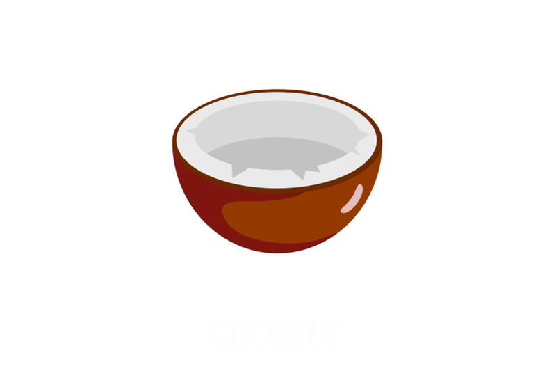 coconut-icon-flat-style