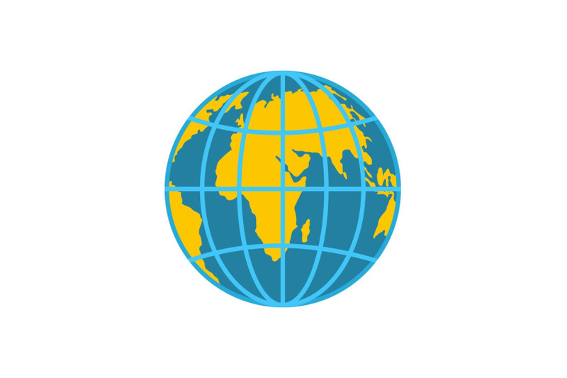 planet-earth-icon-flat-style