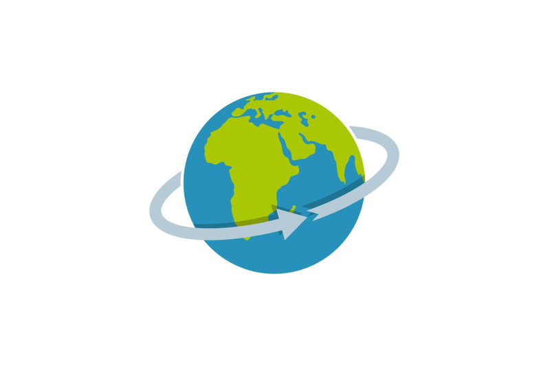 flight-around-world-icon-flat-style