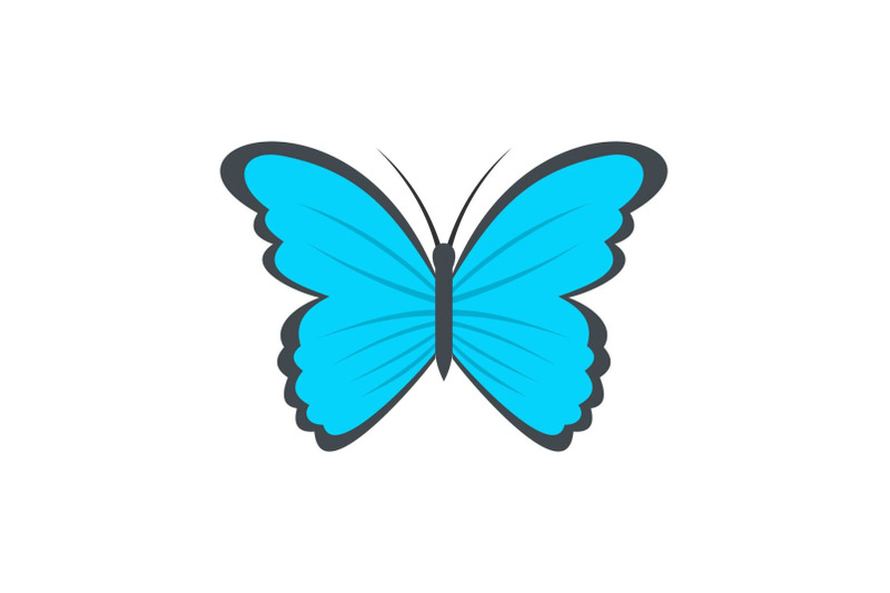 butterfly-in-nature-icon-flat-style