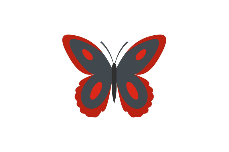 spotted-butterfly-icon-flat-style