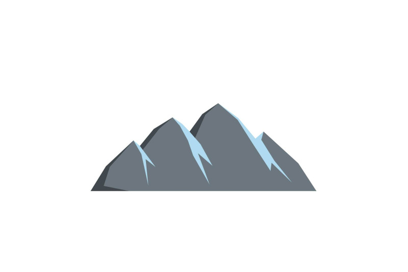 large-mountain-icon-flat-style