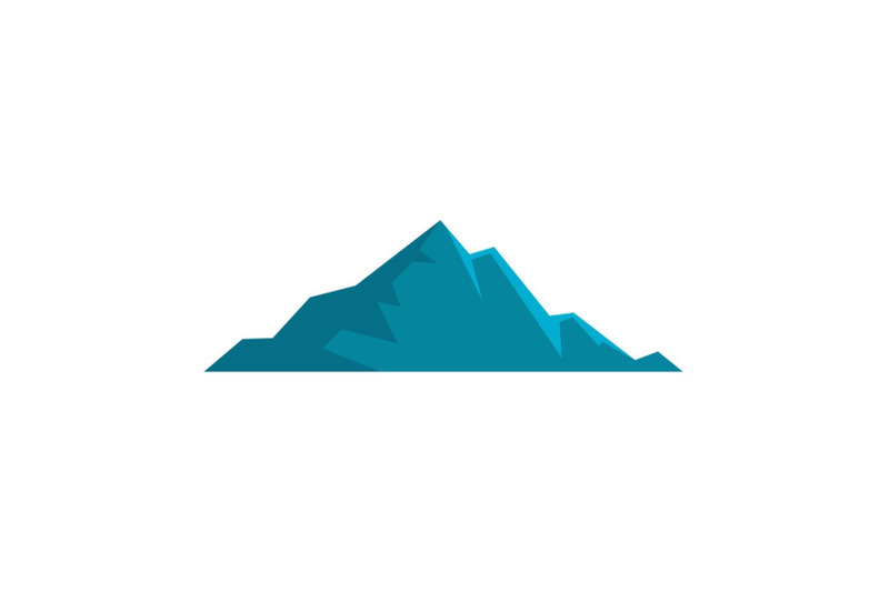 nice-mountain-icon-flat-style