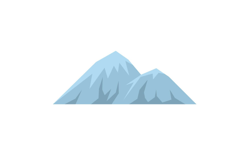 climbing-on-mountain-icon-flat-style