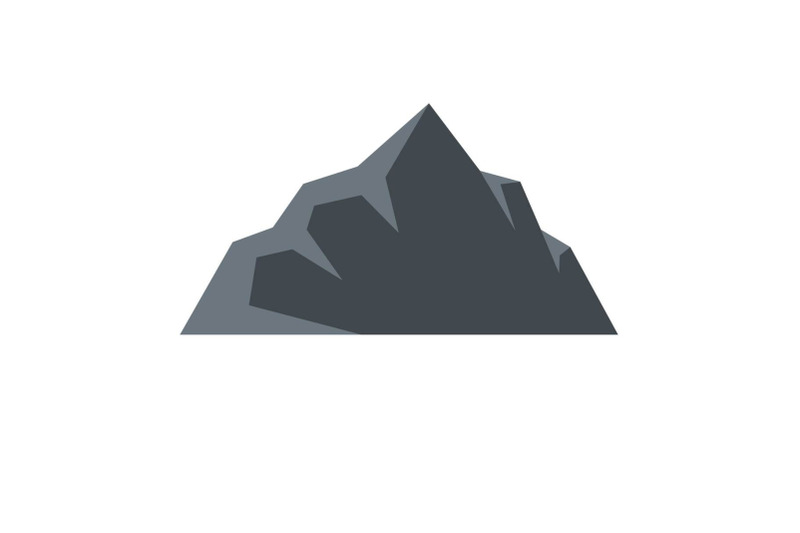 exploration-of-mountain-icon-flat-style