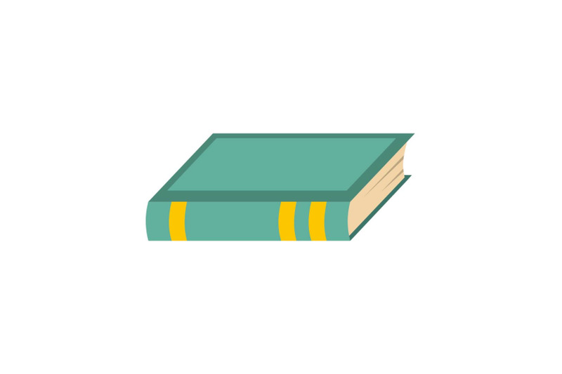 book-biology-icon-flat-style