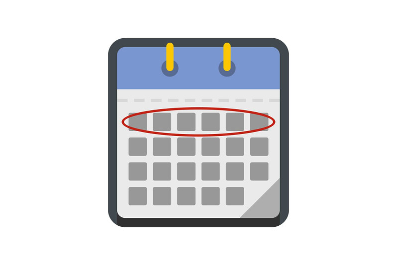 calendar-day-icon-flat-style
