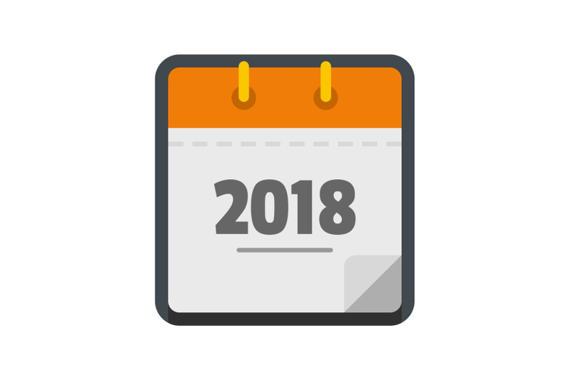 calendar-new-year-icon-flat-style