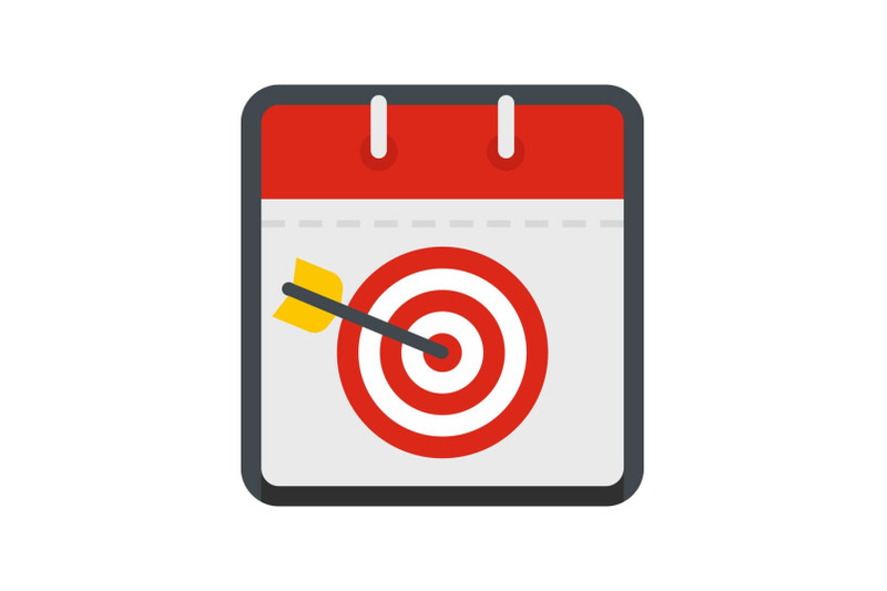 calendar-target-icon-flat-style