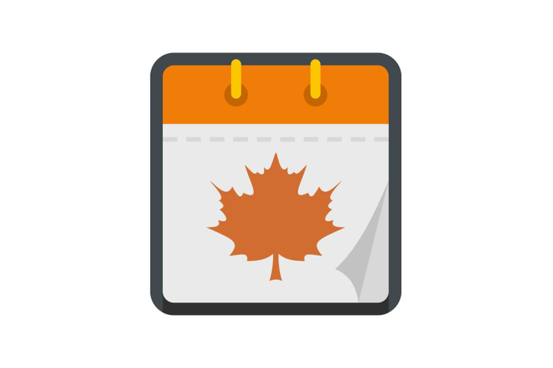 calendar-autumn-icon-flat-style