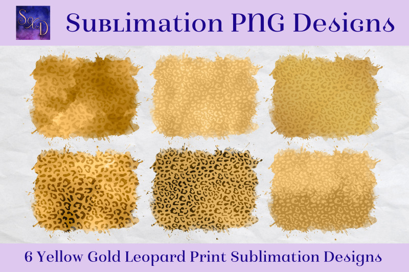 sublimation-png-designs-yellow-gold-leopard-print-images