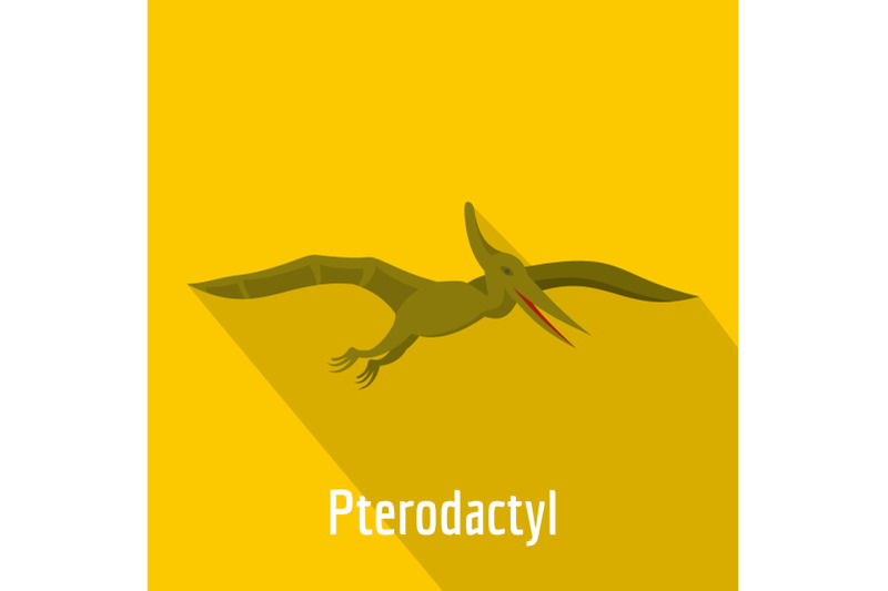 pterodactyl-icon-flat-style