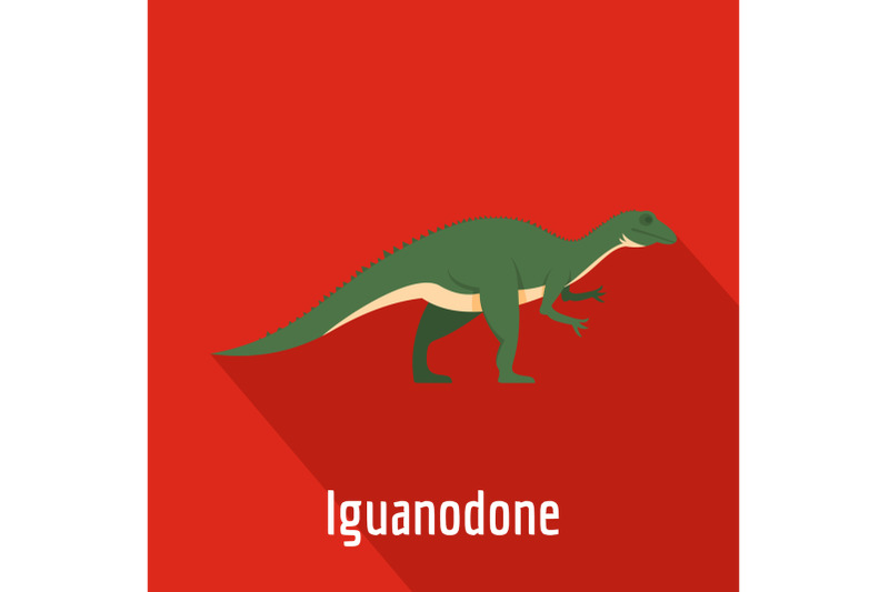 iguanodone-icon-flat-style