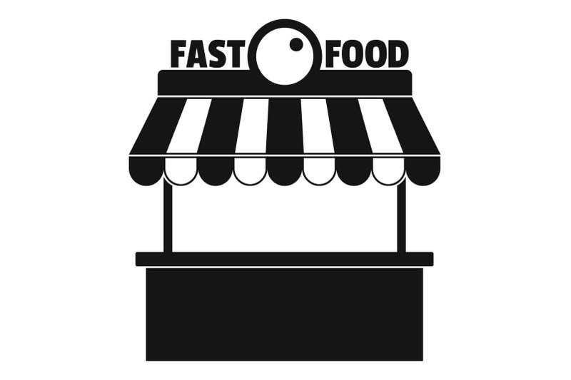 fast-food-icon-simple-style