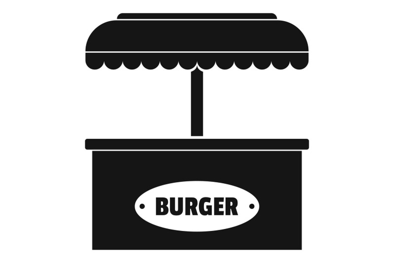 burger-selling-icon-simple-style