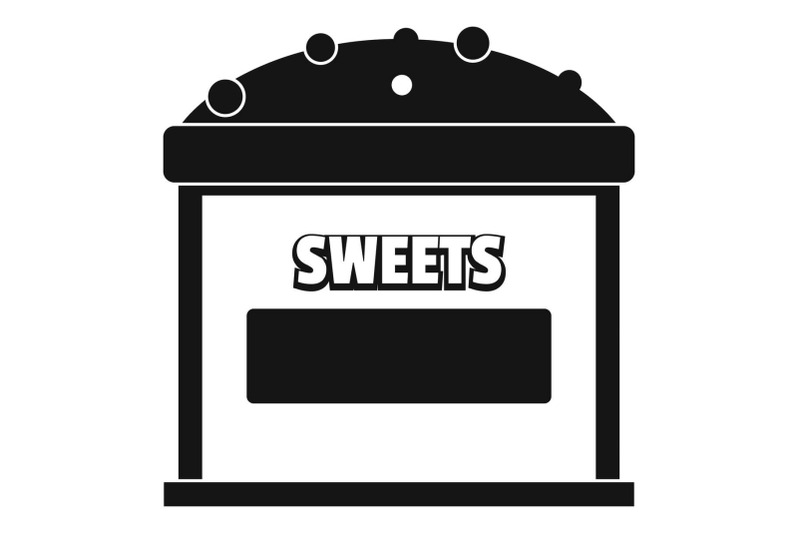 sweets-selling-icon-simple-style
