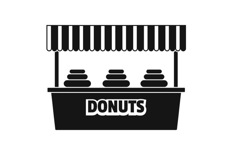donuts-selling-icon-simple-style